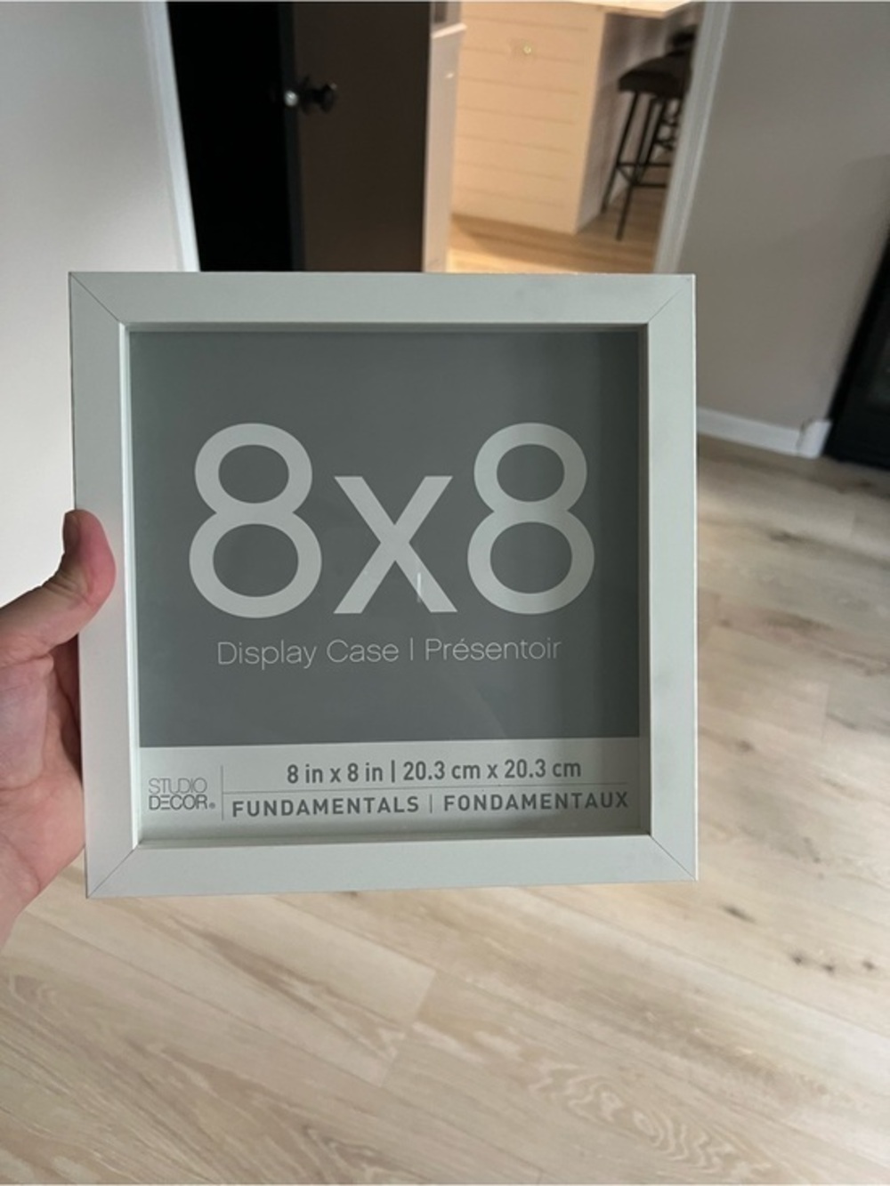 Studio Decor White 8x8 Square Display Case Frame set of 3